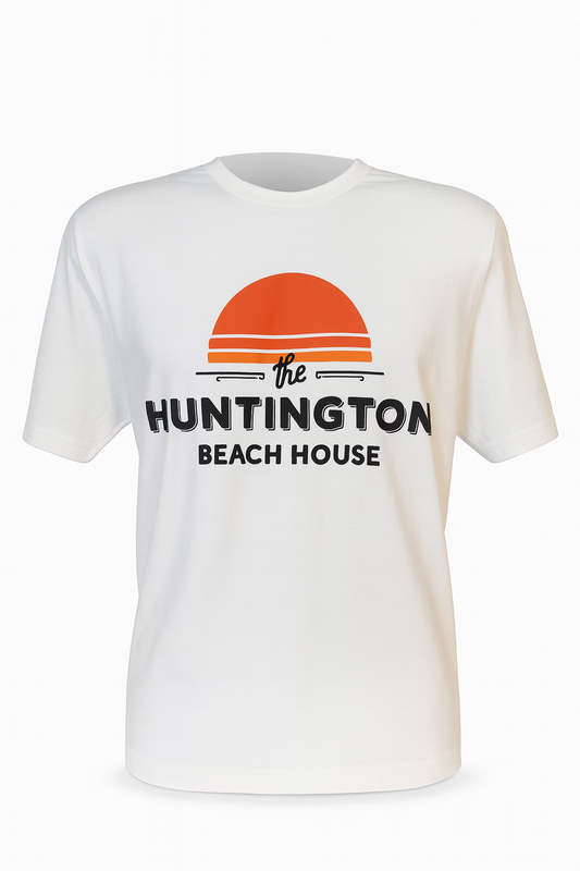 White HB House Logo Tee