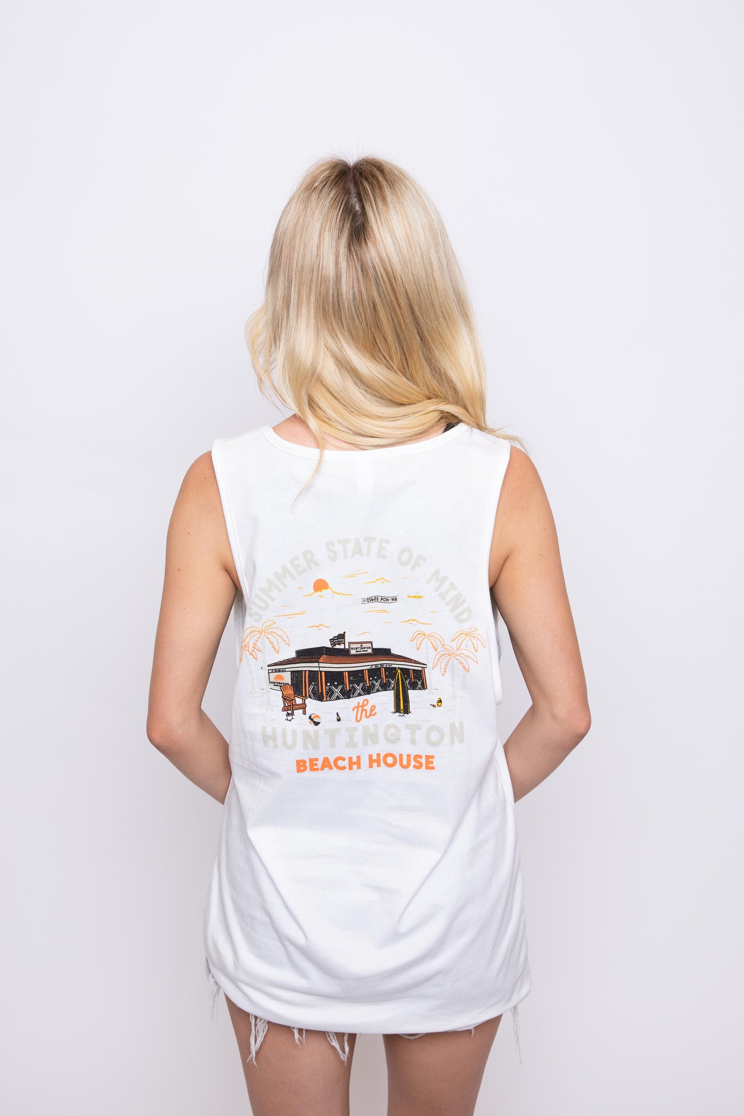 Summer State of Mind Tank white